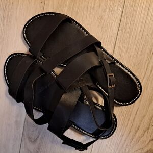 Black Strappy Sandals
